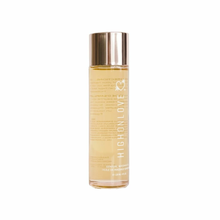 HighOnLove Massage Oil Strawberries & Champagne 120ml - Nourishing Formula
