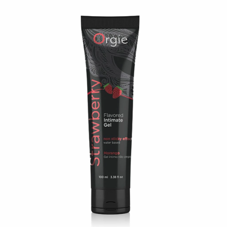 Orgie Lube Tube Strawberry 100ml Water-Based Flavored Gel