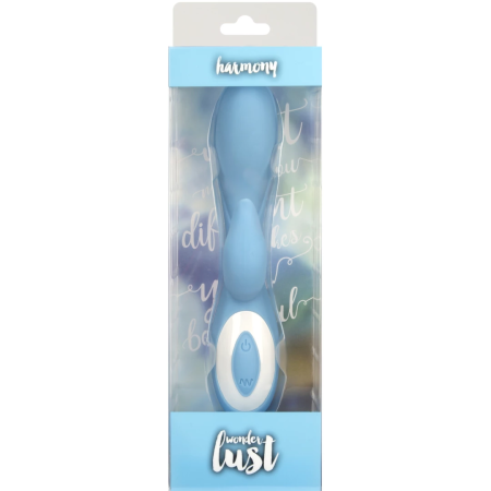 Wonderlust Harmony Blue Dual-Action Silicone Intimate Device