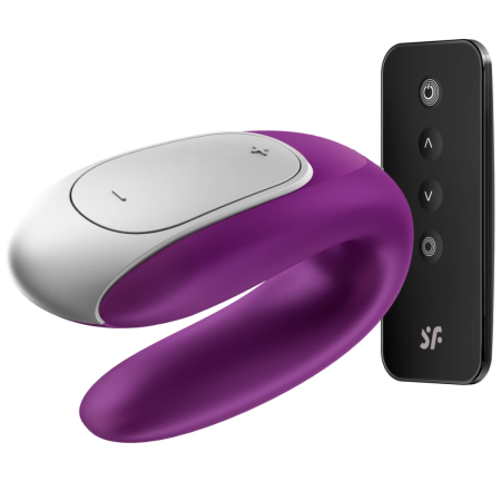 Satisfyer Double Fun Violet - Interactive Intimate Device for Couples