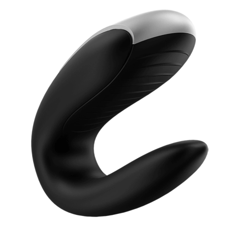 Satisfyer Double Fun Black Couples Device, Dual Motors, App Control