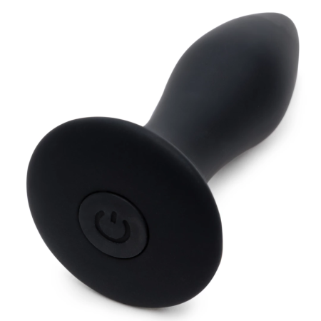 Fifty Shades of Grey Sensation Vibrating Plug Black Silicone USB, Compact