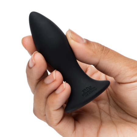 Fifty Shades of Grey Sensation Vibrating Plug Black Silicone USB, Compact