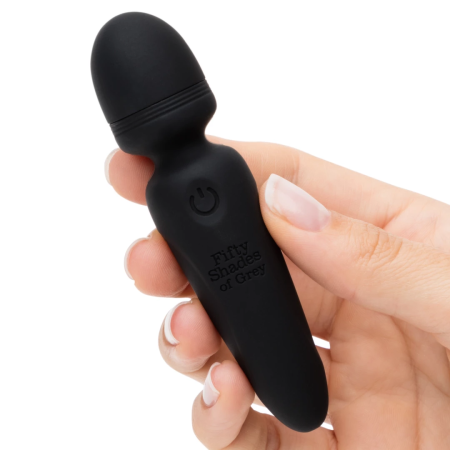 Fifty Shades of Grey Sensation Mini Wand Black USB Rechargeable Massager