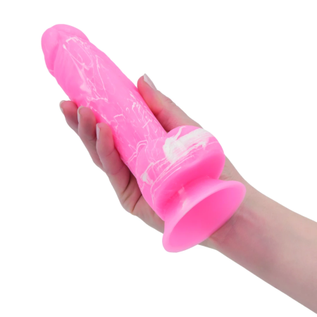 Addiction Brandon 19 cm Glow-in-the-Dark Silicone Model Pink