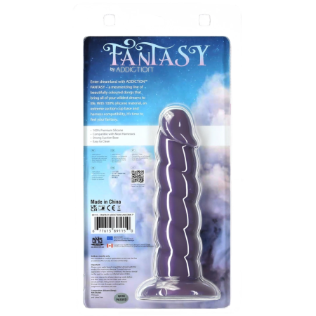 Addiction Fantasy 18 cm Unicorn Model, Purple, Silicone, Suction Base