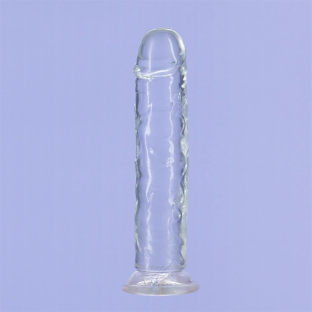 Addiction Crystal Addiction Transparent Vertical Model 18cm with Suction Base