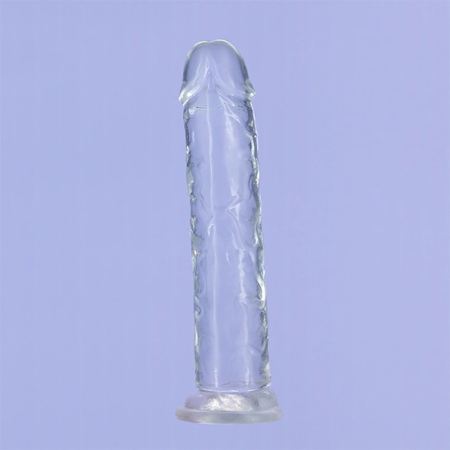 Addiction Crystal Addiction Transparent Vertical Model 18cm with Suction Base