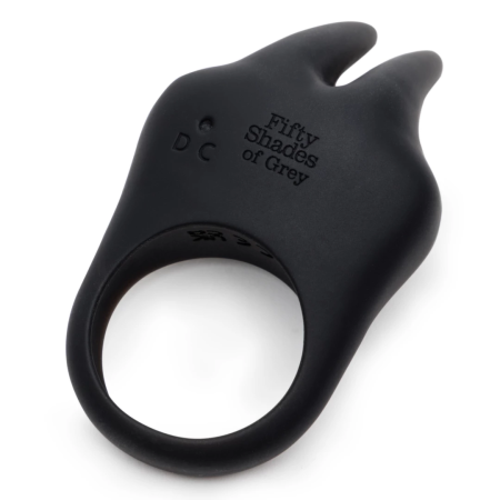 Fifty Shades of Grey Sensation Ring USB Rechargeable Black Silicone