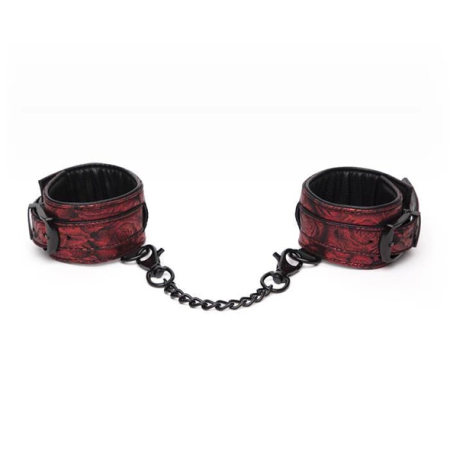 Fifty Shades of Grey Sweet Anticipation Adjustable Wrist Cuffs Black-Red