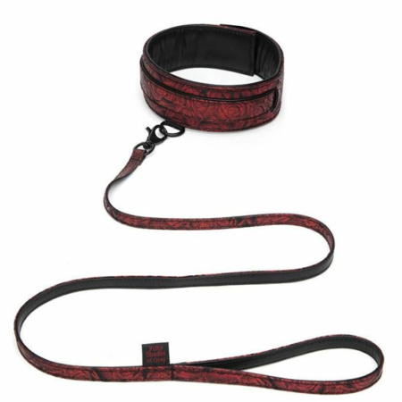 Fifty Shades of Grey Sweet Anticipation Adjustable Collar & Leash Set Black/Red