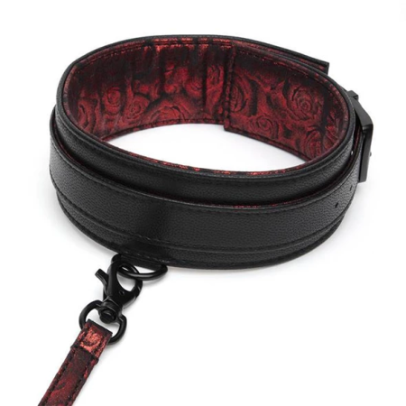 Fifty Shades of Grey Sweet Anticipation Adjustable Collar & Leash Set Black/Red