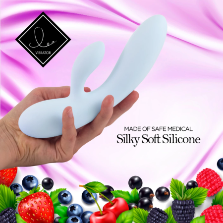 FeelzToys LEA Blueberry Dual Motor Intimate Wellness Device Silicone