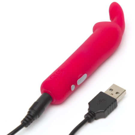 Happy Rabbit Rechargeable Mini Vibrating Bullet Pink, 12 Modes