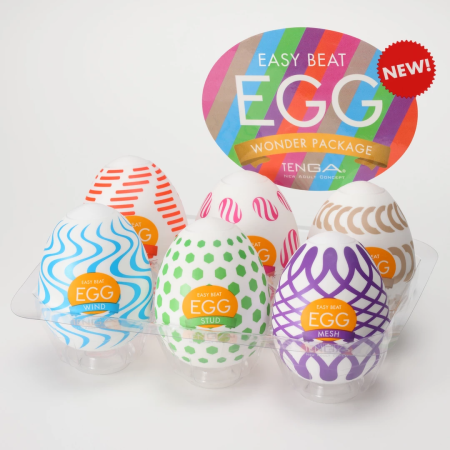 Tenga Egg Wonder 6 Styles Pack - Flexible Intimate Sleeve Set