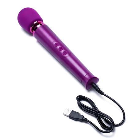 Le Wand Petite Massager Cherry - Compact Rechargeable Wand, 6 Modes