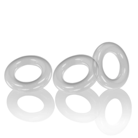Oxballs Willy Rings 3-Pack Flexible Clear Anatomical Rings
