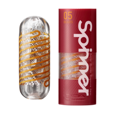 Tenga Spinner 05 Beads Intimate Device with Spiral Bead Texture