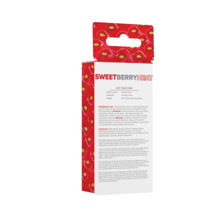 System JO Sweet Berry Heat Intimate Gel 10ml - Flavored Warming Formula