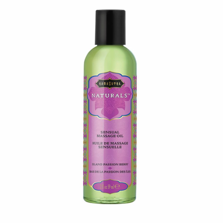 Kama Sutra Naturals Massage Oil Island Passion Berry 59ml Soy Blend