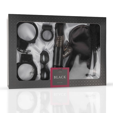 Loveboxxx I Love Black 6-Piece Couples Gift Set Black Edition