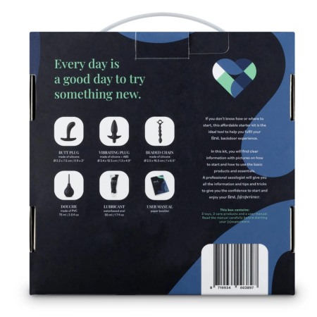 The First. Backdoor S Experience Silicone Starter Kit with Vibration