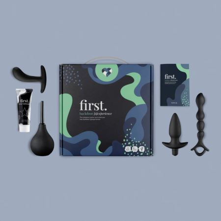 The First. Backdoor S Experience Silicone Starter Kit with Vibration