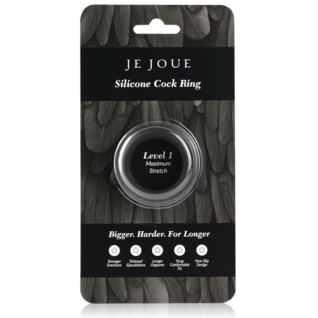 Je Joue Silicone C-Ring Maximum Stretch Black - Flexible Support Ring