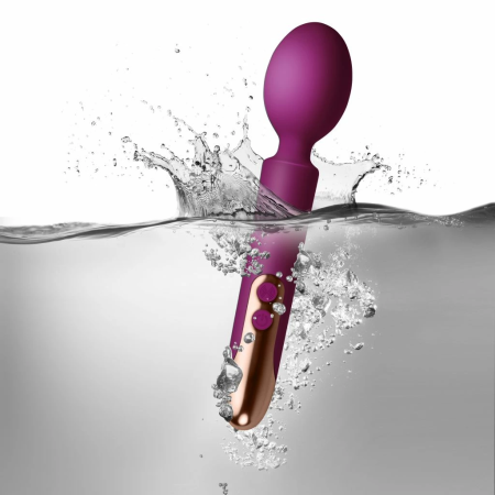 Rocks-Off Oriel Wand Fuchsia - Compact Rechargeable Silicone Massager