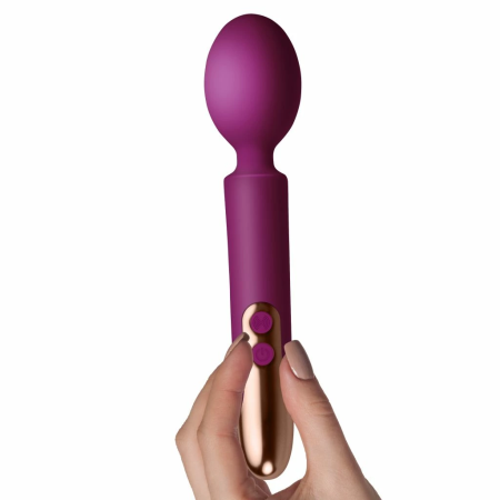 Rocks-Off Oriel Wand Fuchsia - Compact Rechargeable Silicone Massager