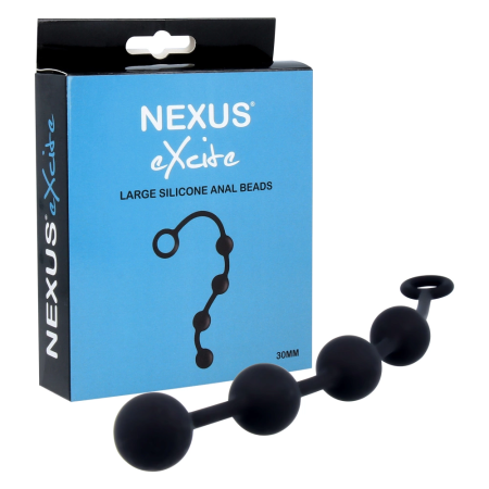 Nexus Excite Large Silicone Beads - Flexible Intimate Trainer 30mm