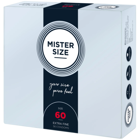 Mister Size 60 mm Condoms 36-Pack - Tailored Comfort & Secure Fit