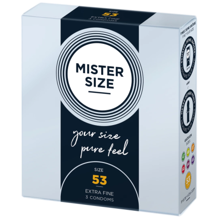Mister Size 53 mm Anatomically Tailored Condoms 3-Pack