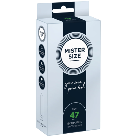 Mister Size 47 mm Anatomically Tailored Condoms 10-Pack