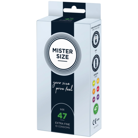 Mister Size 47 mm Anatomically Tailored Condoms 10-Pack