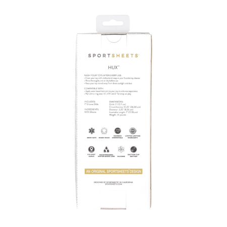 Sportsheets Nexus Hux Intimate Silicone System Turquoise 20.3 cm