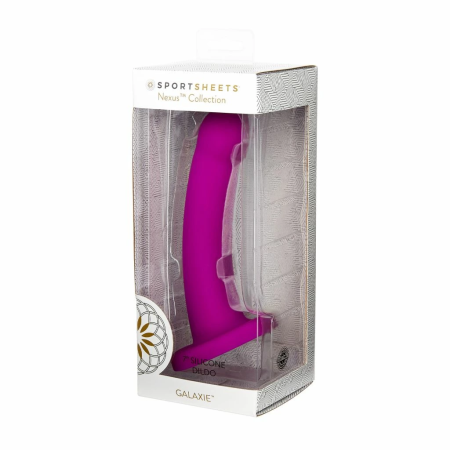Sportsheets Nexus Galaxie Plum Silicone Model with Suction Cup 20cm