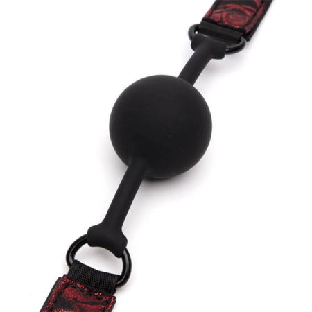Fifty Shades of Grey Sweet Anticipation Adjustable Silicone Ball Gag Black/Red