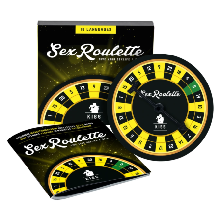 Tease & Please Sex Roulette Kiss - Interactive Couples Game, Multilingual