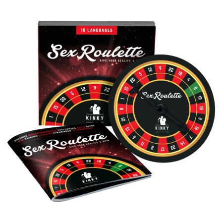 Tease & Please Sex Roulette Kinky Board Game, Multilingual, 24 Challenges