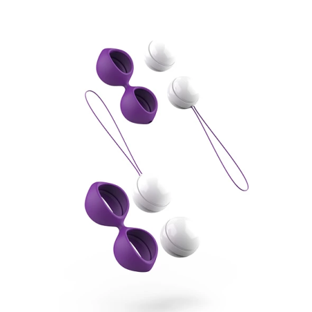B Swish Bfit Classic Kegel Training Set Purple Silicone 76g