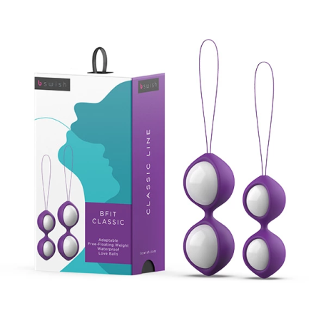 B Swish Bfit Classic Kegel Training Set Purple Silicone 76g