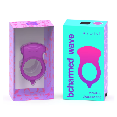 B Swish Bcharmed Basic Wave Orchid Silicone Intimate Ring 5-Mode