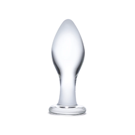 Glas Classic Intimate Glass Plug 10.2 cm - Smooth Transparent Design