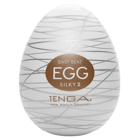 Tenga Egg Silky II Compact Textured Intimate Device White