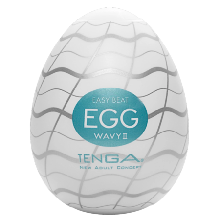 Tenga Egg Wavy II - Compact Textured Silicone Intimate Device
