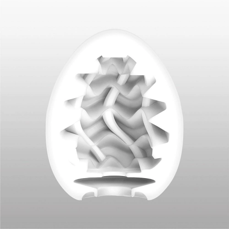 Tenga Egg Wavy II - Compact Textured Silicone Intimate Device