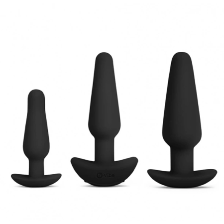 b-Vibe Anal Training Set Black - 7-Piece Silicone & Travel Kit