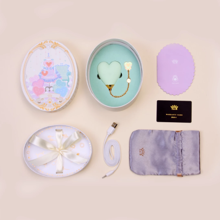 ZALO Baby Heart Melon Green - App-Controlled Luxury Massager, 18K Gold, IPX7