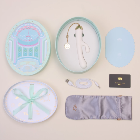 ZALO Ichigo Vanilla White - Dual Motor Intimate Device, App Control, 18K Gold